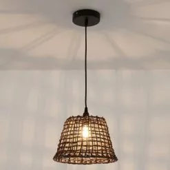 Lussiol Lighting Suspensions Suspension En Rotin Marron D. 29 Cm -Luminaires Soldes Boutique suspension en rotin marron d 29 cm 3