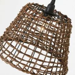 Lussiol Lighting Suspensions Suspension En Rotin Marron D. 29 Cm -Luminaires Soldes Boutique suspension en rotin marron d 29 cm 4