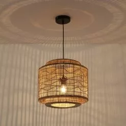Lussiol Lighting Suspensions Suspension En Rotin Naturel D. 40 Cm -Luminaires Soldes Boutique suspension en rotin naturel d 40 cm 2