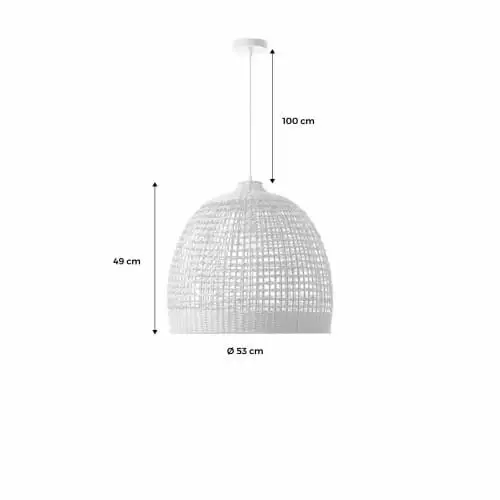 Alice's Garden Suspensions Suspension En Rotin Naturel D53cm 3 Alice's Garden Suspensions Suspension En Rotin Naturel D53cm – Image 3