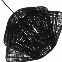Lussiol Lighting Suspensions Suspension En Rotin Noir D. 45 Cm -Luminaires Soldes Boutique suspension en rotin noir d 45 cm 2