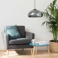 Maisons Du Monde Suspensions Suspension En Verre Argenté -Luminaires Soldes Boutique suspension en verre argente 1000 16 11 177377 4