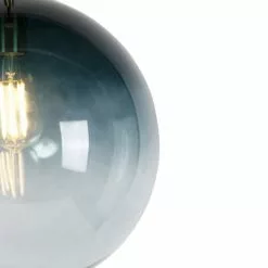 QAZQA Suspensions Suspension En Verre Bleu -Luminaires Soldes Boutique suspension en verre bleu 3