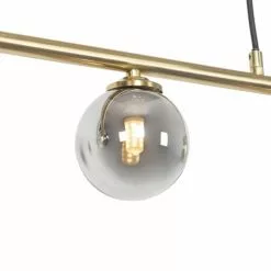 QAZQA Suspensions Suspension En Verre Doré/laiton -Luminaires Soldes Boutique suspension en verre dore laiton 13