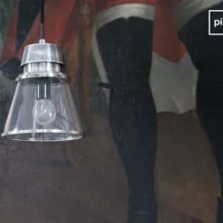 PIB Suspensions Suspension En Verre Et Métal Argenté -Luminaires Soldes Boutique suspension en verre et metal argente 4