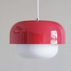 Dyberg Larsen Suspensions Suspension En Verre Et Métal Rouge Clair, H 15 Cm D 23 Cm 8 Dyberg Larsen Suspensions Suspension En Verre Et Métal Rouge Clair, H 15 Cm D 23 Cm -Luminaires Soldes Boutique suspension en verre et metal rouge clair h 15 cm d 23 cm 2