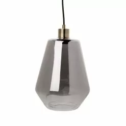 Maisons Du Monde Suspensions Suspension En Verre Fumé Et Métal Doré