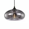 Lussiol Lighting Suspensions Suspension En Verre Gris D. 28 Cm