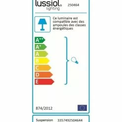 Lussiol Lighting Suspensions Suspension En Verre Gris D. 28 Cm -Luminaires Soldes Boutique suspension en verre gris d 28 cm 2
