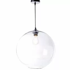 Lussiol Lighting Suspensions Suspension En Verre Transparent D. 38 Cm