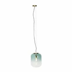 QAZQA Suspensions Suspension En Verre Vert -Luminaires Soldes Boutique suspension en verre vert 3