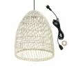 LUMISKY Suspensions Suspension Extérieur Rotin Beige D40CM