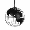 Maisons Du Monde Suspensions Suspension Globe Terrestre En Métal Noir Ajouré