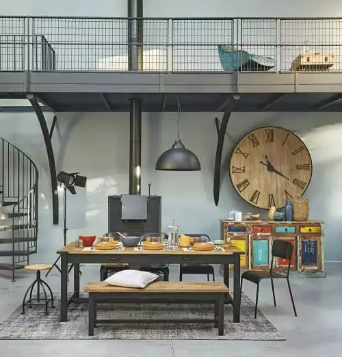 Maisons Du Monde Suspensions Suspension Indus En Métal Brossé D50 6 Maisons Du Monde Suspensions Suspension Indus En Métal Brossé D50 – Image 6