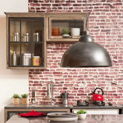 Maisons Du Monde Suspensions Suspension Indus En Métal Brossé D50 4 Maisons Du Monde Suspensions Suspension Indus En Métal Brossé D50 – Image 4