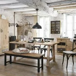 Maisons Du Monde Suspensions Suspension Indus En Métal Noir -Luminaires Soldes Boutique suspension indus en metal noir 1000 7 23 129870 16