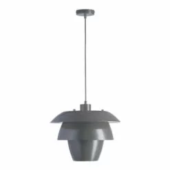 Lampea Suspensions Suspension Industrielle En Noir 150 Cm -Luminaires Soldes Boutique suspension industrielle en gris 150 cm