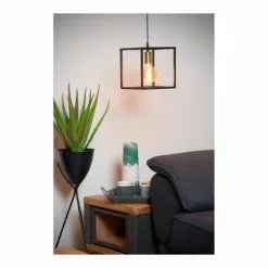 Lampea Suspensions Suspension Industrielle En Métal Noir 150 Cm -Luminaires Soldes Boutique suspension industrielle en metal noir 150 cm 3