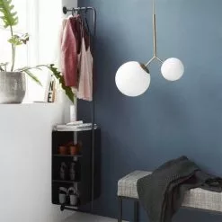 House Doctor Suspensions Suspension Laiton En Verre Blanc -Luminaires Soldes Boutique suspension laiton en verre blanc 3