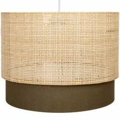 Maisons Du Monde Suspensions Suspension Marron En Cannage Rotin Beige D40