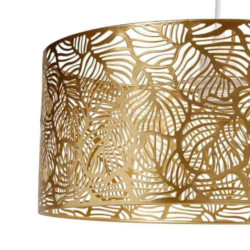 Jardideco Suspensions Suspension Métal Ajouré Doré D35cm 2 Jardideco Suspensions Suspension Métal Ajouré Doré D35cm – Image 2