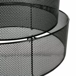 Jardideco Suspensions Suspension Métal Ajouré Gigogne Noir -Luminaires Soldes Boutique suspension metal ajoure gigogne noir 2