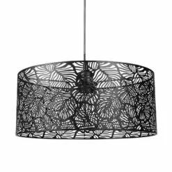Jardideco Suspensions Suspension Métal Ajouré Noir D35cm