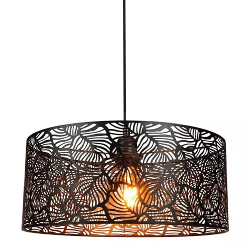 Jardideco Suspensions Suspension Métal Ajouré Noir D35cm 4 Jardideco Suspensions Suspension Métal Ajouré Noir D35cm – Image 4