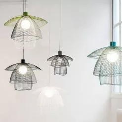 Forestier Suspensions Suspension Métal Filaire Noir D30cm -Luminaires Soldes Boutique suspension metal filaire noir d30cm 2