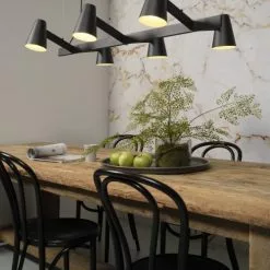 It's About Romi Suspensions Suspension Noire 6 Lampes -Luminaires Soldes Boutique suspension noire 6 lampes 2