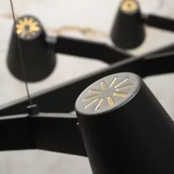 It's About Romi Suspensions Suspension Noire 6 Lampes -Luminaires Soldes Boutique suspension noire 6 lampes 3