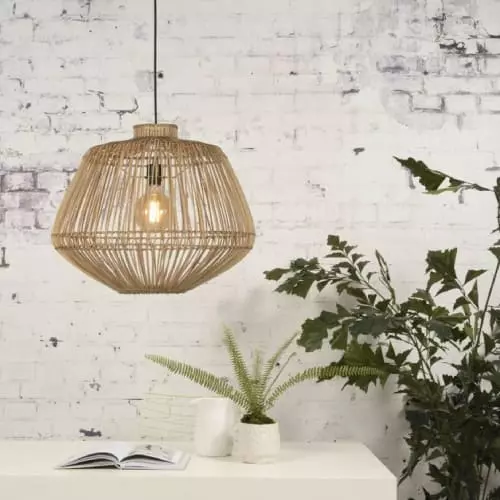 Good & Mojo Suspensions Suspension Rotin Naturel D60cm 2 Good & Mojo Suspensions Suspension Rotin Naturel D60cm – Image 2