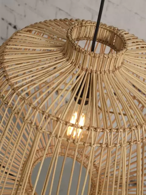 Good & Mojo Suspensions Suspension Rotin Naturel D60cm 4 Good & Mojo Suspensions Suspension Rotin Naturel D60cm – Image 4