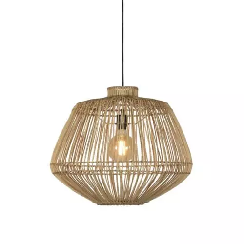 Good & Mojo Suspensions Suspension Rotin Naturel D60cm 1 Good & Mojo Suspensions Suspension Rotin Naturel D60cm