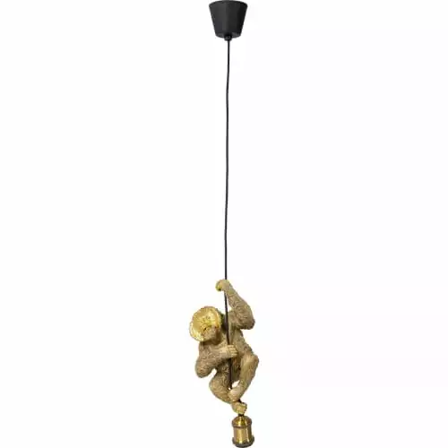 Kare Design Suspensions Suspension Singe En Polyrésine Dorée 1 Kare Design Suspensions Suspension Singe En Polyrésine Dorée