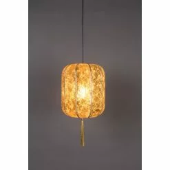 Dutchbone Suspensions Suspension Style Lanterne Japonaise D40cm Or -Luminaires Soldes Boutique suspension style lanterne japonaise d40cm or 2