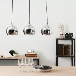 Maisons Du Monde Suspensions Suspension Triple En Aluminium Chromé 5 Maisons Du Monde Suspensions Suspension Triple En Aluminium Chromé -Luminaires Soldes Boutique suspension triple en aluminium chrome 1000 9 21 104202 4