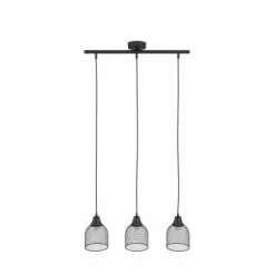 Potiron Paris Suspensions Suspension Triple En Métal Noir -Luminaires Soldes Boutique suspension triple en metal noir 4