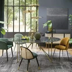 Maisons Du Monde Suspensions Suspension Triple Feuilles De Palmier En Métal Doré -Luminaires Soldes Boutique suspension triple feuilles de palmier en metal dore 1000 13 24 201293 4