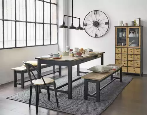 Maisons Du Monde Luminaires Suspension Triple Indus Tuyaux En Métal Noir 4 Maisons Du Monde Luminaires Suspension Triple Indus Tuyaux En Métal Noir – Image 4