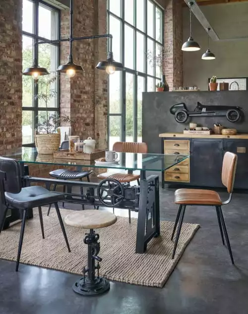 Maisons Du Monde Luminaires Suspension Triple Indus Tuyaux En Métal Noir 3 Maisons Du Monde Luminaires Suspension Triple Indus Tuyaux En Métal Noir – Image 3