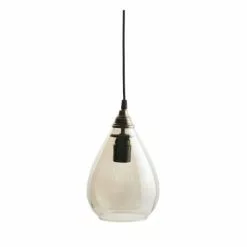 Bepurehome Suspensions Suspension Vintage En Verre D14x28cm Marron